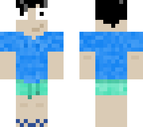 dad with weird face and boardies