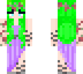 fox girl in a dress