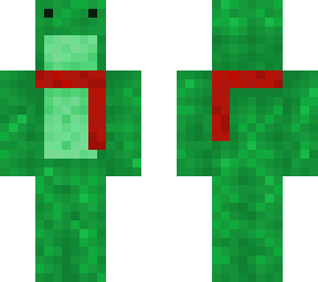 frog with scarf