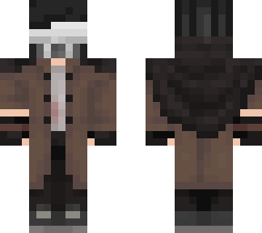 gas mask and blindfold
