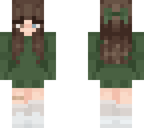 green dress