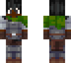 green knight (man, black with black hair)