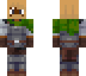green knight (man, black with blonde hair and beard)