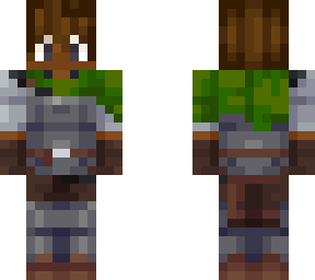 green knight (man, black with brown hair)