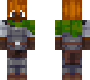 green knight (man, black with redhair)