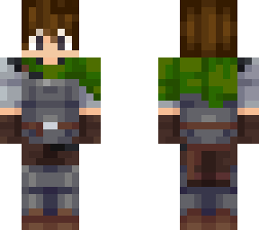 green knight (man, white with brown hair)