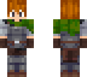 green knight (man, white with red hair)