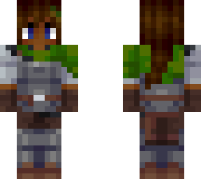 green knight (woman, black with brown hair)