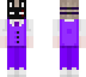 guy with a suit and bunny mask