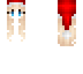 hb - blonde in santa hat