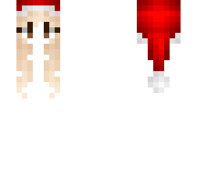 hb - blonde in santa hat
