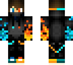 my main minecraft skin fire ans water boy