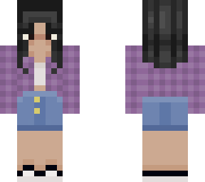 purple checkered girl