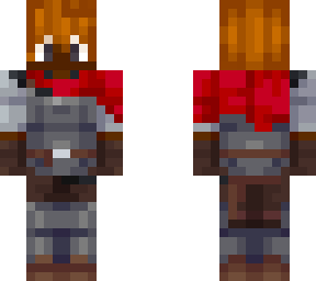 red knight (man, black with red hair)