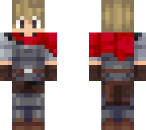 red knight (man, white with blondehair)
