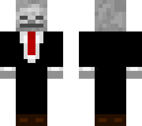 skeleton with suit