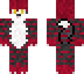 black and red wolf thing