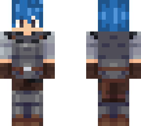 blue hair knight