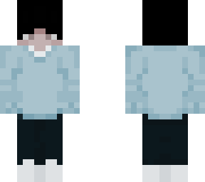 blue sweater