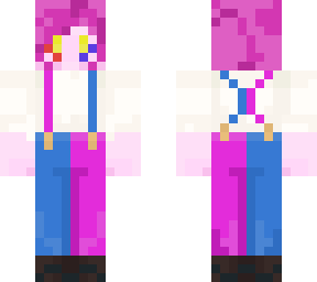clown w/ split color suspenders