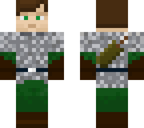 elf in chainmail blue