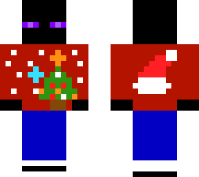 enderman weinachtsstil
