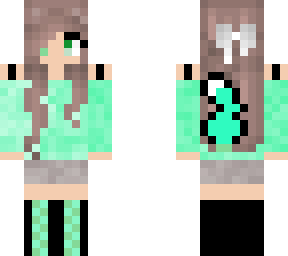 green werewolf girl skin
