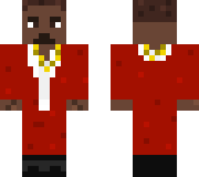 kanye in red suit