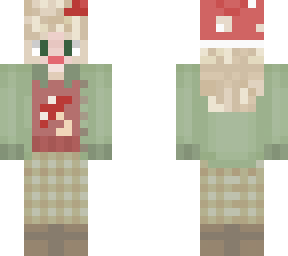 mushroom hat girl
