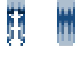 navy blue to pastel blue ?hair base?