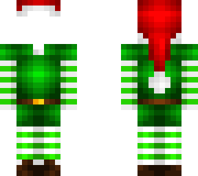 ob - green elf stripe outfit