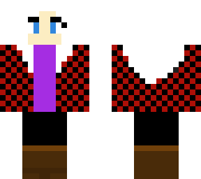 plaid | white-haired girl