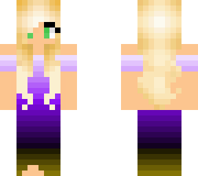 prom girl (purple to yellow)