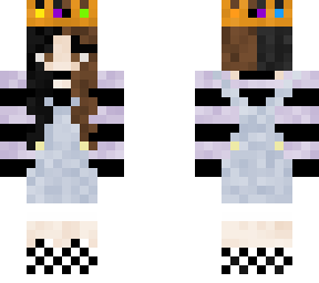 purple and black overall minecraft skin