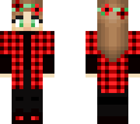 red&black girl