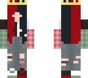 red black hair emo