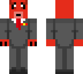 red dog in tux