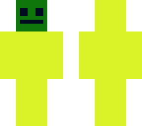 the man whit green face.