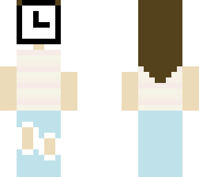 weird core girl clock mask