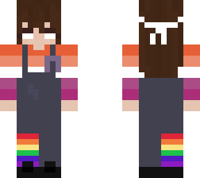 [free to use] girl with ******* overall and cancer/lavander  ribbon