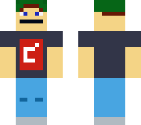 a worker with a green hat.
