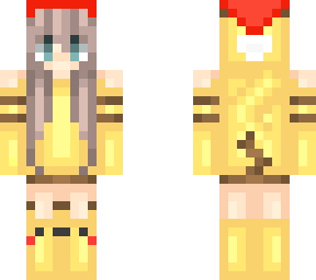 edited pikachugirl in christmas outfit