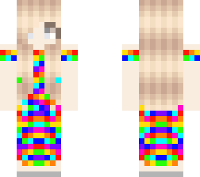 glitched dress girl