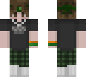 green pyjama pants & bandana boy