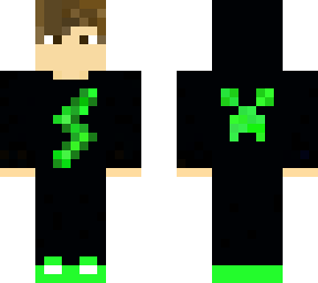 lightning bolt/creeper skin (made by cloud1sh