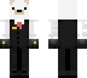 polar bear in suit