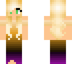 prom girl (peach to purple)