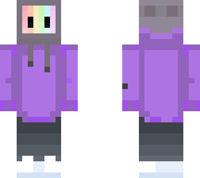 purple tv head