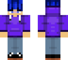 short blue hair