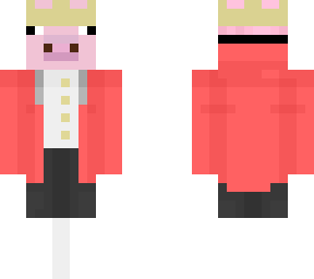techno human pig mask raised pants